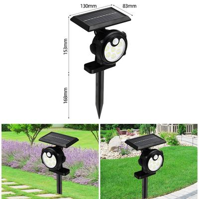 Solar Wall Lamp Mini Human Body Induction Solar Ground Lamp Outdoor Waterproof Garden Lawn Lamp