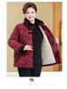 Plus Size Velvet Cotton Jacket for Women - Loose, Padded Winter Outerwear for Middle-Aged & Elderly