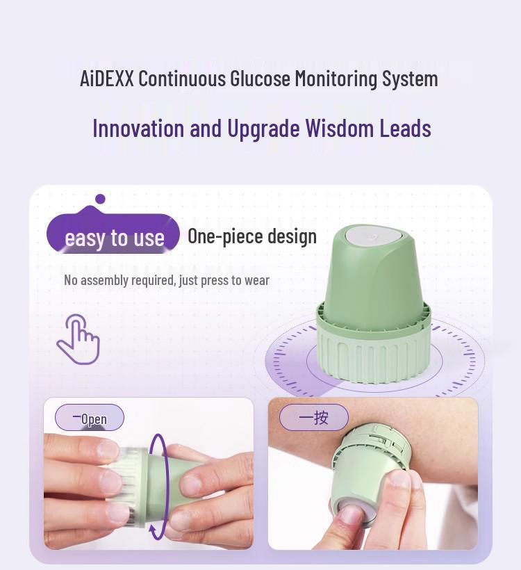 Microtai 2nd-gen Continuous Glucose Monitor: 24-hour, No-Prick Tracking - Sinocare iCan, National Drug Approval Number