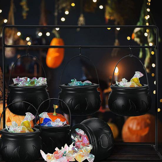 2 ks Halloweenské kbelíky na cukroví Čarodějnický kotlík Duch Dýně Lebka Vědro Trick or Treat Mísa na cukroví Party Potřeby Domácí dekorace
