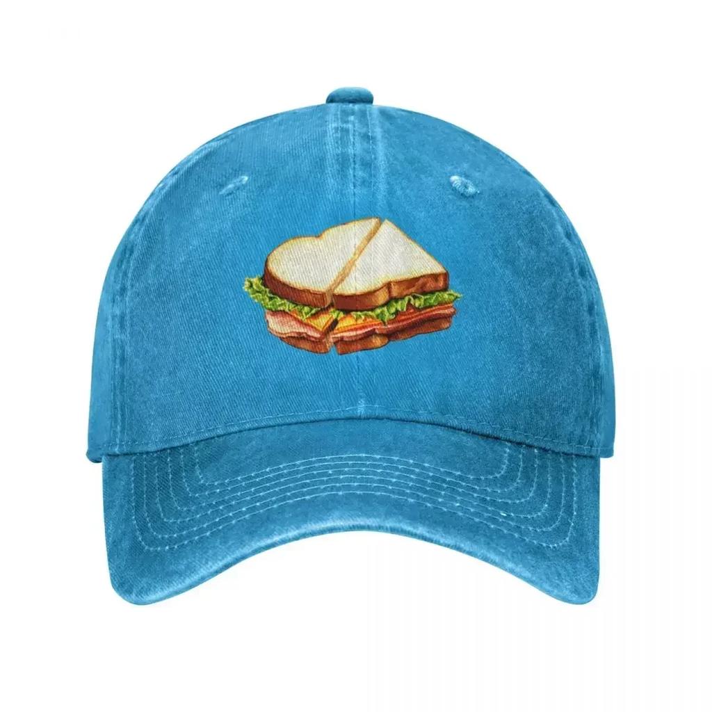 Ham Sandwich Pattern Baseball Cap Hat Unisex Luxury Sunscreen Trucker Cap Unisex Golf Wear Womens