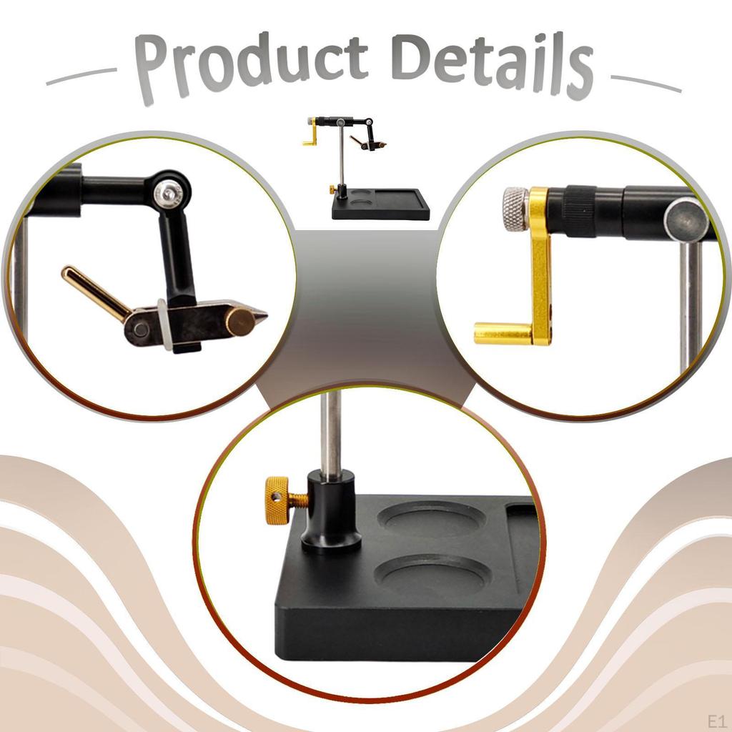 Fly Tying Vise Multiple Adjustments Fishing Supplies with Pedestal Base Sturdy Lure Making