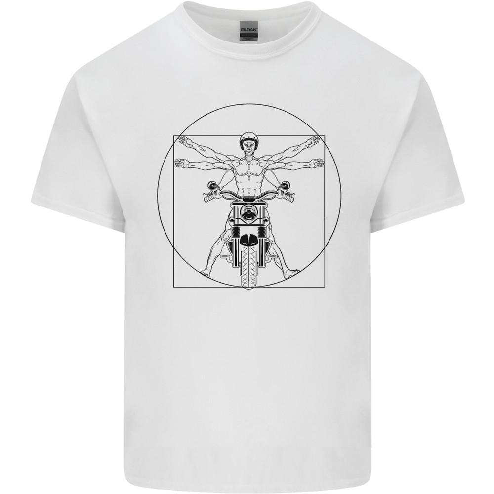 Vitruvian Biker Motorcycle Motorbike Mens Light Cotton T-Shirt Unisex T-Shirt
