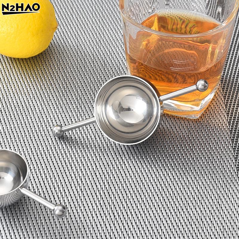 15/30ML Stainless Steel Cocktail Jigger For Precise Liquor Mixing Double Beads Measuring Cup Practical Bartenders Tool