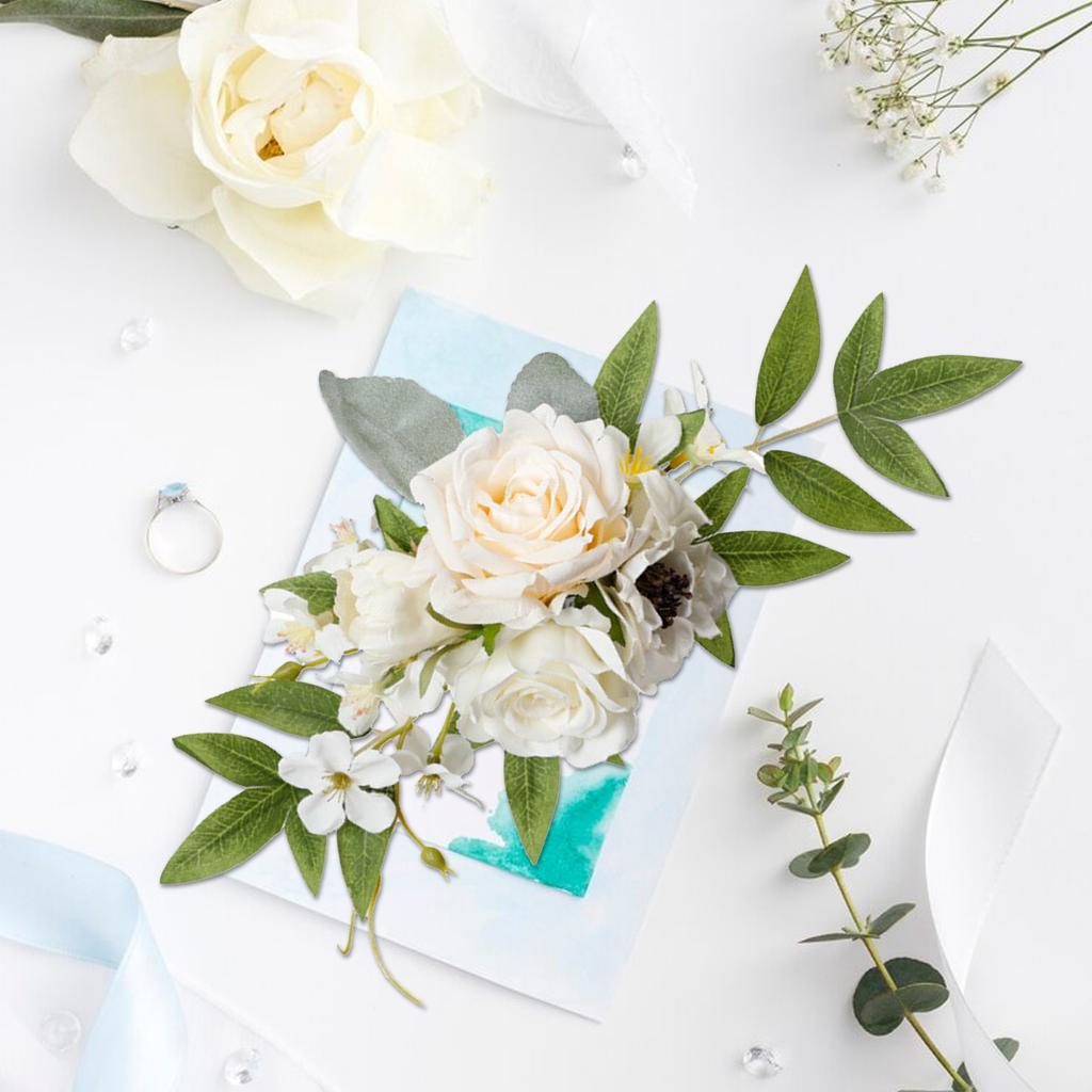 Church PEW Wedding Flowers Aisle Chair Back Flower Elegant Chair Decoration Artificial for Festivals Celebrations Wedding