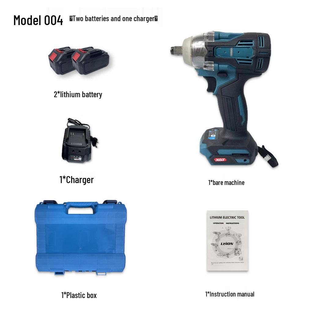 Makita Style Brushless Lithium-Ion Impact Wrench Set for Scaffolding Workers - Models DTW285, DTW300, DTW004