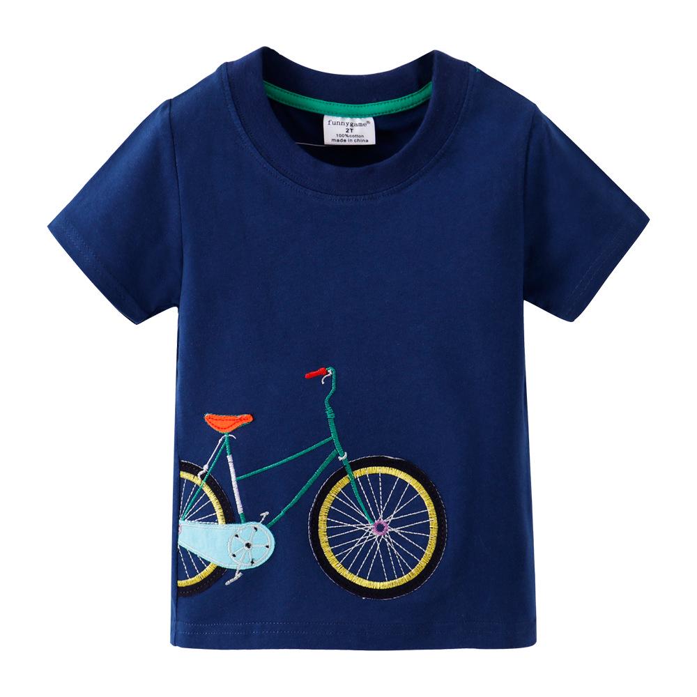 Summer Boys' Cotton Short-Sleeve T-Shirt - European & American Style