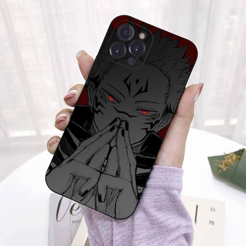 Custodia per telefono Anime Jujutsu Kaisen Yuji Itadori per iPhone 8 7 6 6S Plus X SE 2020 XR XS 14 11 12 13 Mini Pro Max Custodia mobile