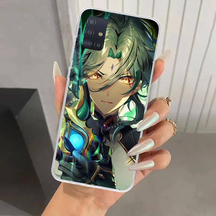 Xiao Genshin Impact Phone Case for Samsung Galaxy A52 A32 A22 A12 A02S A50S A30S A10S Note 20 Ultra 10 Plus S10 A31 A20 A71 A72