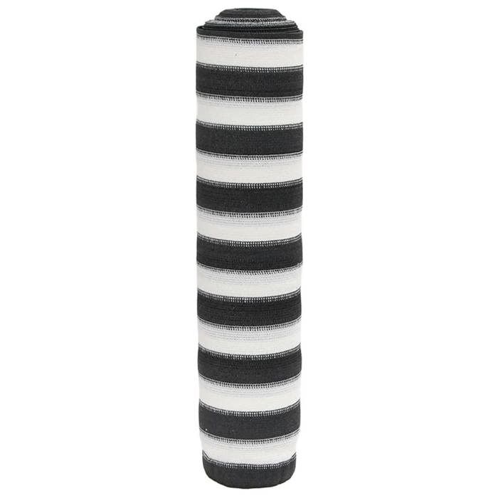 VidaXL Filet brise-vue anthracite et blanc 1,8x25 m PEHD 150 g/m², écran de jardin, écran d'intimité de jardin, écran de 4003681
