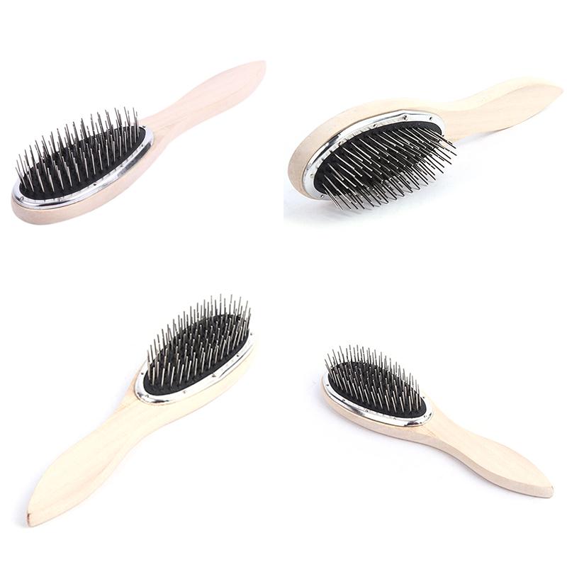 Steel Tooth Plastic Wood Comb Wig Hair Brush Anti-Static For Mannequin Head