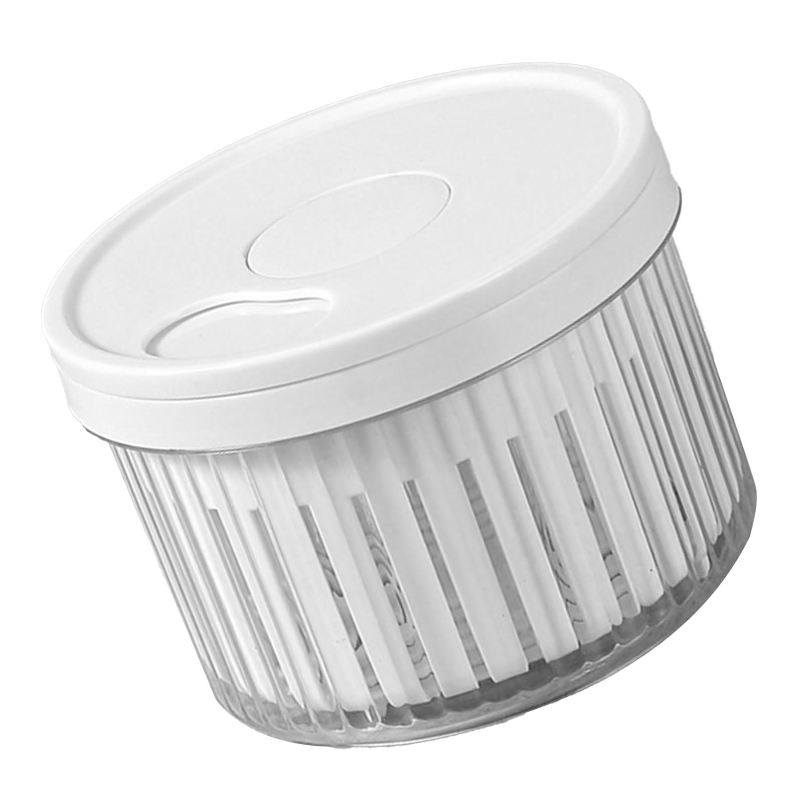 Fruit Vegetable Container Round Shape Multifunctional Plastic Scallion Storage Box