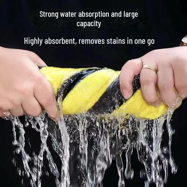 Ultra-Absorbent Car Wash Towel - Non-damaging Deerskin Wiping Cloth