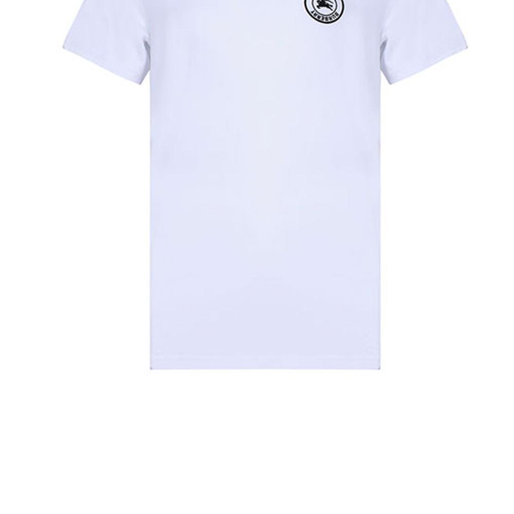 Burberry Camiseta de Algodón con Logo Bordado 80040561