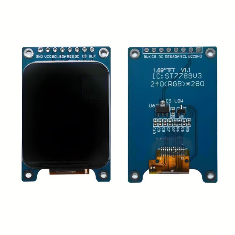 1.69 Inch IPS Color LCD Display Screen Module ST7789 Driver SPI Interface for Portable Electronic Product Design