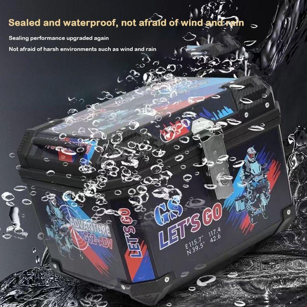 36L Motorcycle Trunk Waterproof Bike Accessories Spacious Motorcycle Accessories  Motorcycle Use