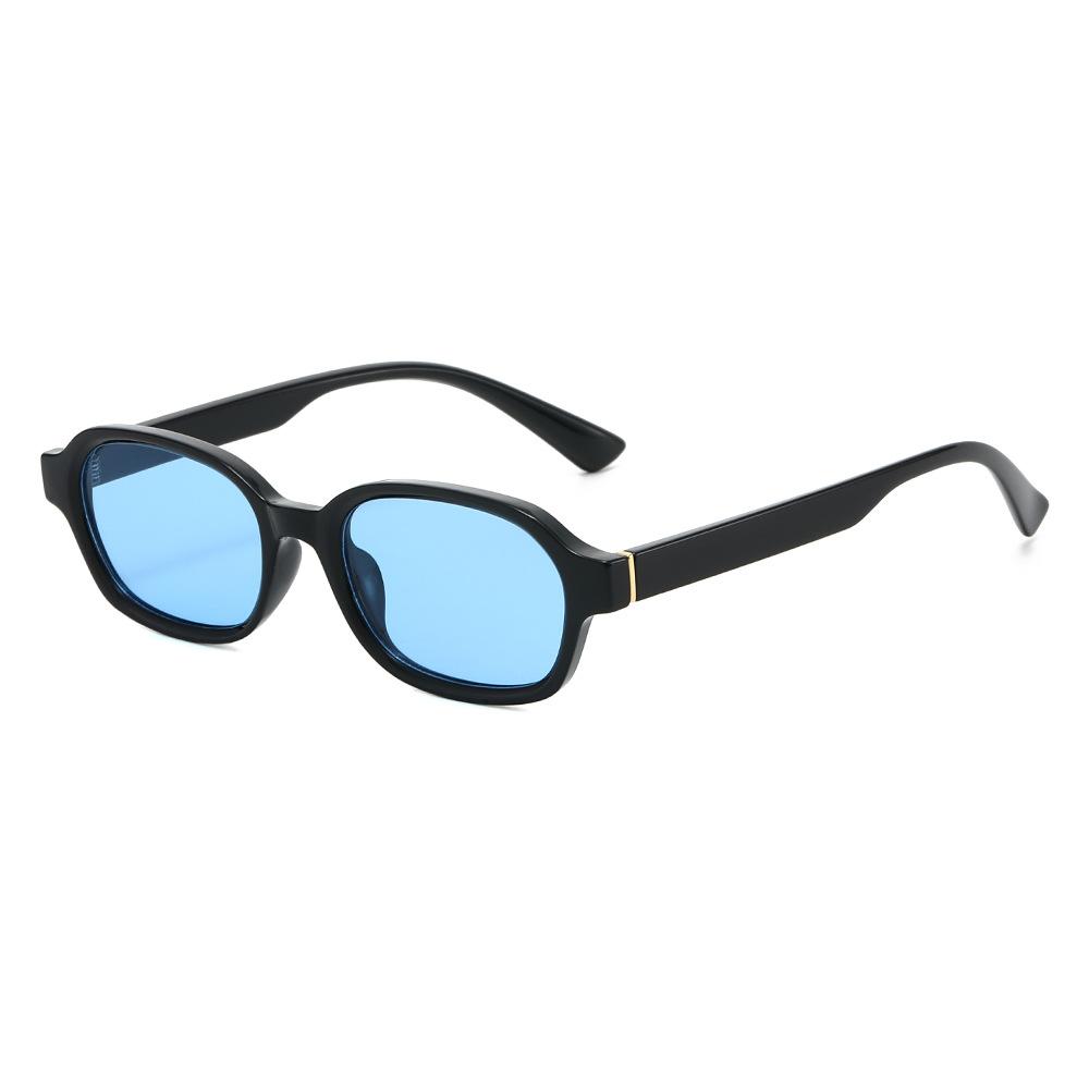 Retro-style, artistic, UV-protective sunglasses, trendy square-frame sunglasses for men and women