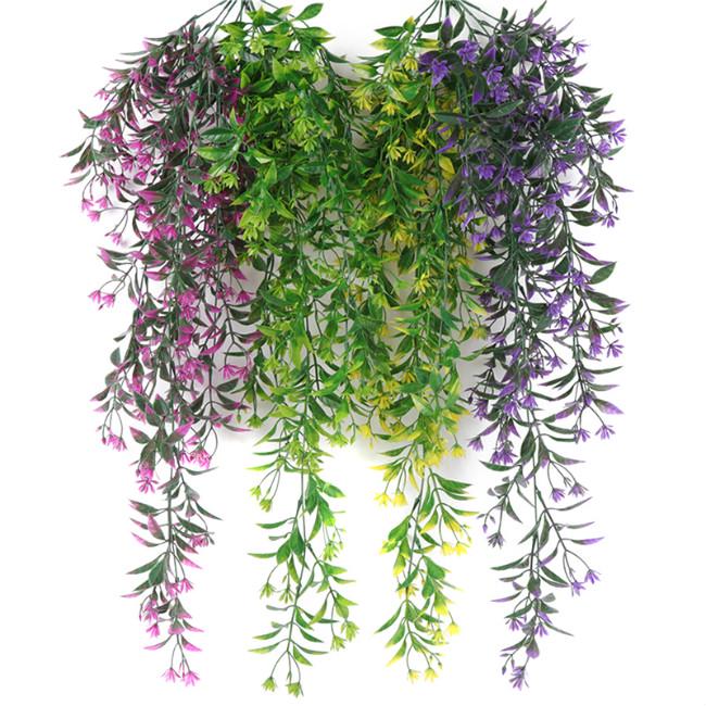 

Искусственный цветок Симуляция Виноградная лоза Висячая гирлянда Растение Зеленые листья Свадьба Дом Украшение сада