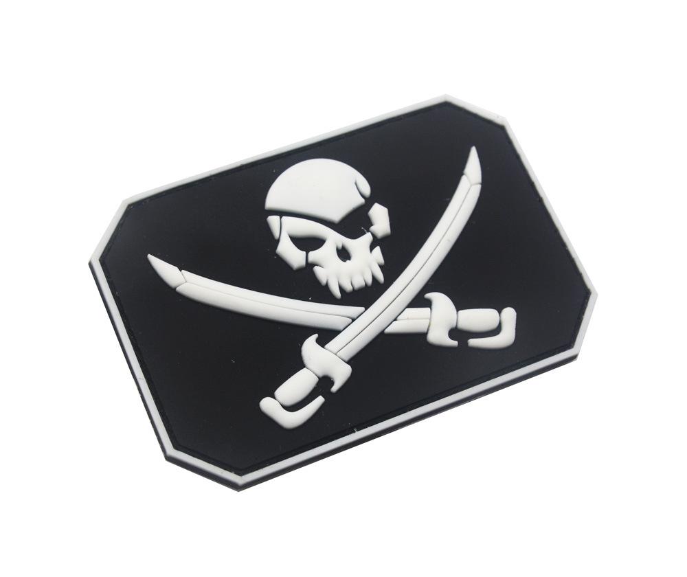 Insignia de Pegatina de Brazalete Mágico de Calavera Pirata de PVC