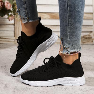 Modne Siateczkowe Oddychające Damskie Sneakersy Casual Sznurowane Wulkanizowane Buty Damskie Sneakersy na Platformie Damskie Buty Plus Size Zapatos De Mujer