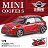 1:24 BMW MINI Cooper S F56 Britský Kompaktní Sportovní Hatchback Kovový Odlitý Modelový Automobil Domácí Trendy & Stolní Dekorace