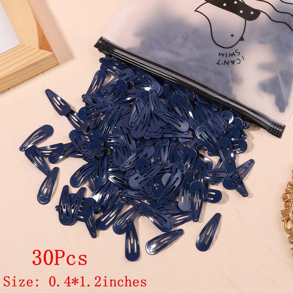 30Pcs/Set New Women Girls Cute Colorful Waterdrop Shape Hairpin Sweet Hair Clips Barrettes Slid Clip Fashion Hair Accessories