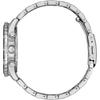 Citizen Eco-Drive Solar Chronograph Watch AT2561-81X Stainless Steel Link Strap Silver Green Men's
