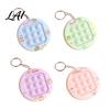 Game Machine Fidget Toy Push Bubble Console Keychain Stress Relief Mini Popping Purse Charm Backpack Bag Party Favors