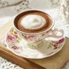 Ceramic Coffee Cup And Saucer Set Mug 180ml Portable Holiday Gift