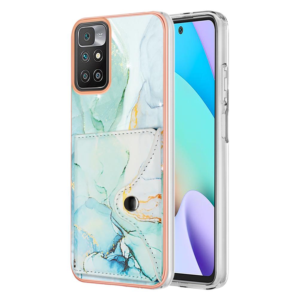 IMD-farbige Marmor-Telefonhülle mit Kartenhalter-Schlitzen für Xiaomi 11 Lite, Poco F6, Redmi Note 10, Note 10 Pro, Note 13, Note 12, A3, Poco X6, Poco X5 Pro ...