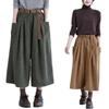 2026 Winter Women High Waist Down Cotton Pants Light Thin Warm Plus Size Outdoor Casual Trousers
