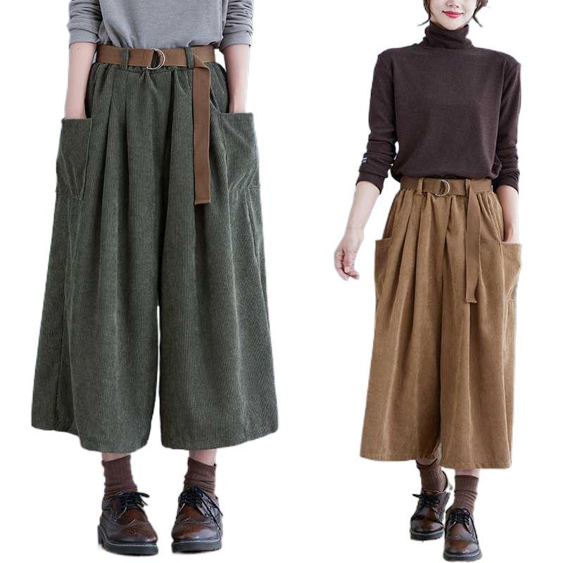 2026 Winter Women High Waist Down Cotton Pants Light Thin Warm Plus Size Outdoor Casual Trousers