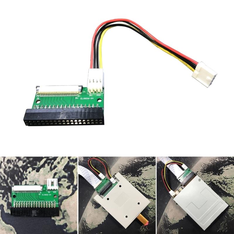 Floppy Drive Connector 1.0MM FFC/FPC 26P to 34P USB to 34P 26P Floppy Drive Converter Cable Data Transfer for 3.5" Disk