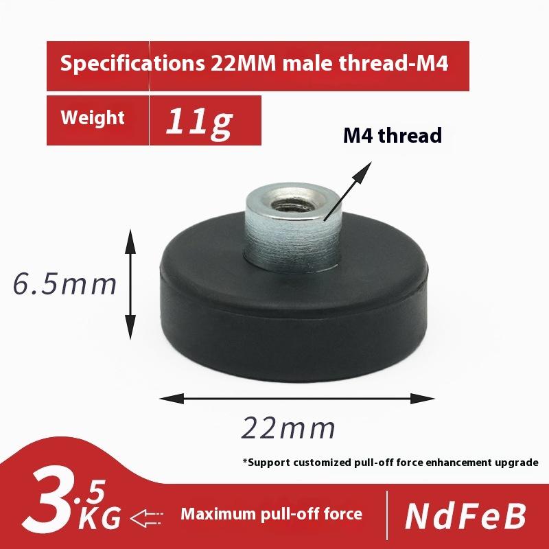 1 Piece Led Work Light Bar Holder Suv Offroad Diy Accessories 22/31/36/43Mm M4 Bolt Magnetic Base Mount Bracket Clamp