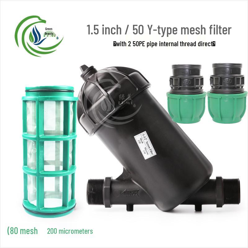 Greenhouse Micro-Sprinkler Drip Irrigation System with Mesh Filter - 1", 2", 2.5", 3", 4" Y-Type & T-Type