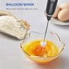 Electric Coffee Milk Frother Whisk Egg Beater USB Rechargeable Handle Mixer