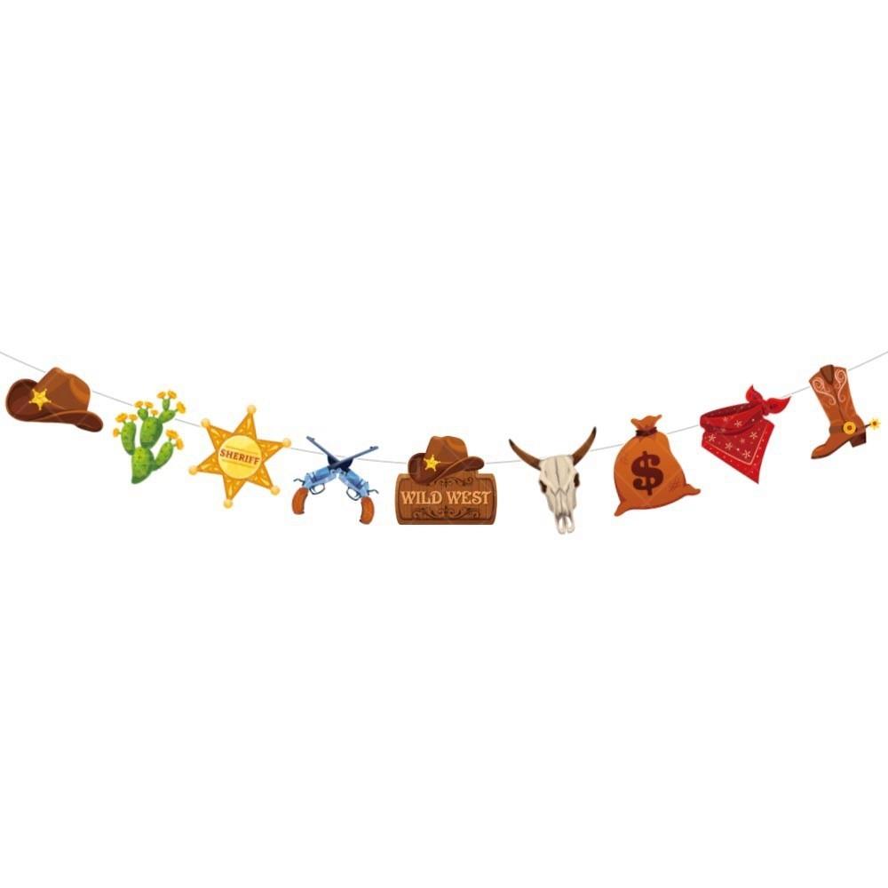 Decorative Banner For Western Cowboy Themed Party Decoration