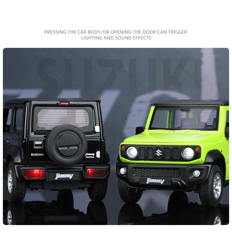 Simulation 1/24 Suzuki Jimny Alloy Automobile Model Die-cast Metal Off-Road Vehicle Model Collection Children's Toy Gifts