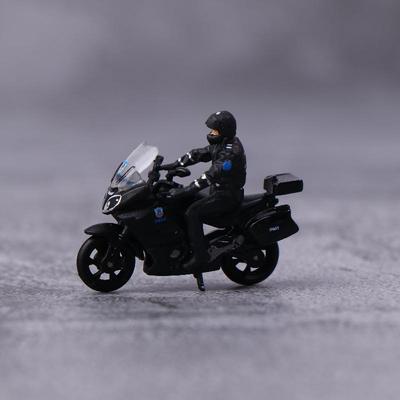 1/64 Modelo de Motocicleta em Miniatura de Liga Polícia Especial de Segurança Pública Mobiliário Para Exposição Presente de Aniversário para Criança