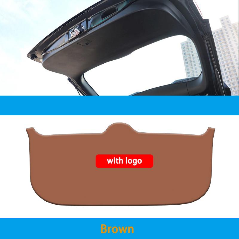 Car Rear Trunk Tailgate Anti-kick Protective Mat Leather Decoration Pad For Mitsubishi Outlander 2016 2017 2018- Accessories