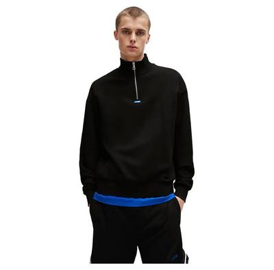 HUGO Neeler 10249110 BLUE Half Zip Sweatshirt