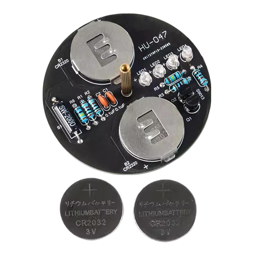 

Корисний світлодіодний обертовий гіроскоп DIY Kit Міцні вбудовані компоненти обертового ліхтаря Without Battery