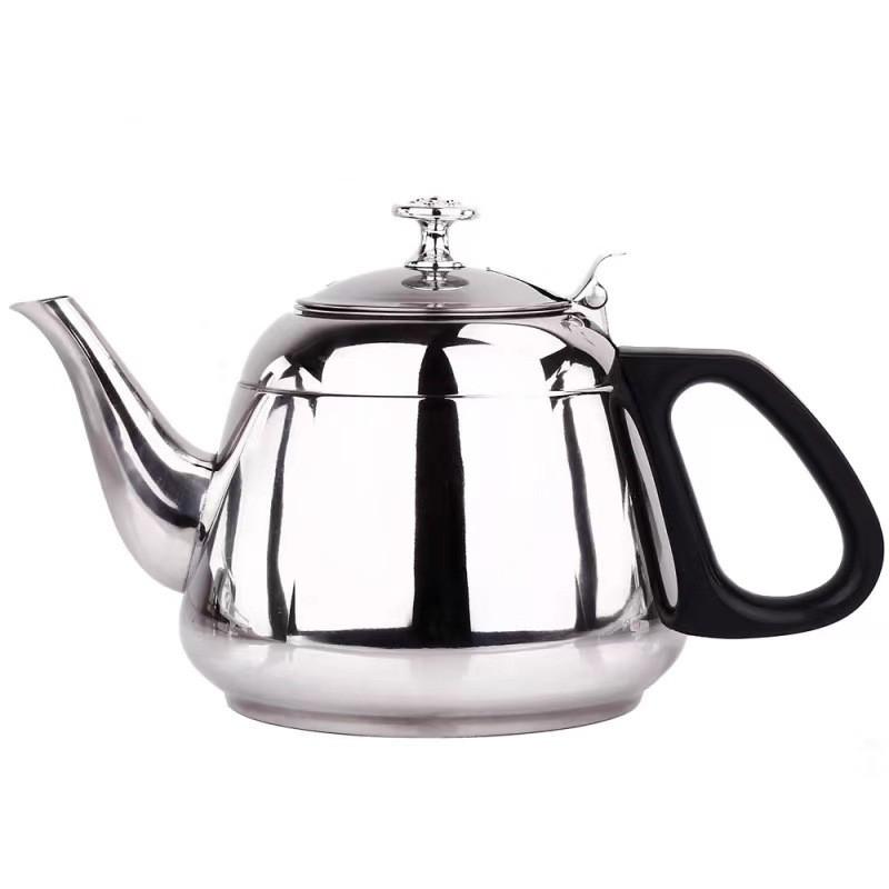 Traditional Stainless Steel Water Kettle With Mesh Filter For Home Tea Brewing And Boiling