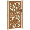 Garden Gate 100 X 200 Cm Weathering Steel Wavy Design