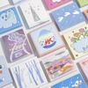 AGUGU Dream Core Tearable Mini Sticky Notes, Salt System, 50 Sheets, Adhesive-Free, for Journaling and Collage.