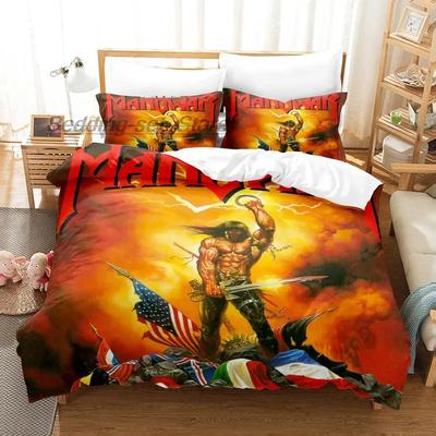 Manowar Bedding Set Single Twin Full Queen King Size Bed Set Aldult Kid Bedroom Duvetcover Sets 3D Print Hip Hop