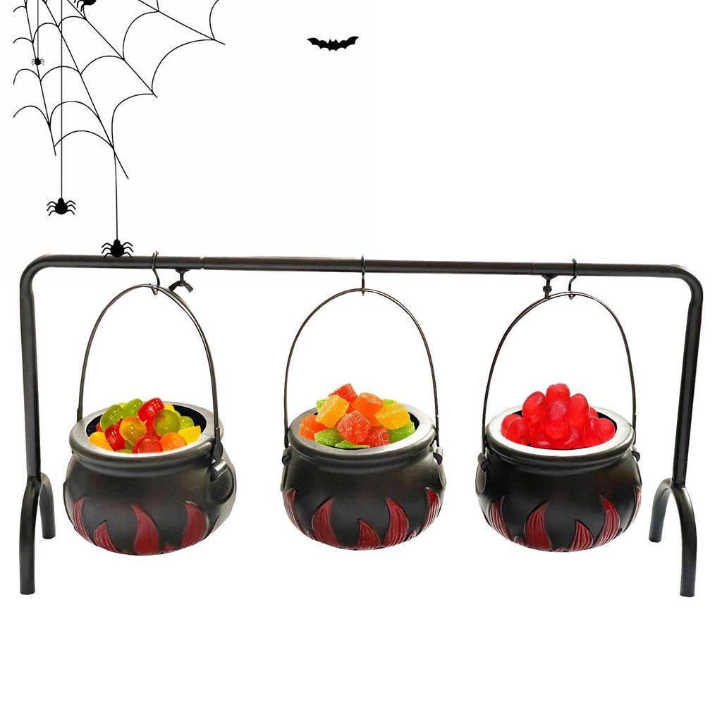 Halloween Kittel 3 Delar Halloween Serverings Godisskålar Högtid Bordsartiklar Godishink För Daglig Inomhus Utomhus Kök Vardagsrum