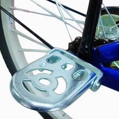 1 Paio Poggiapiedi Bici Carico Forte Pieghevole Acciaio Antiruggine Pedale Poggiapiedi Bici per MTB