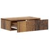 Wall Mounted Side Table Reclaimed Wood Look 59 x 34.5 x 17 cm