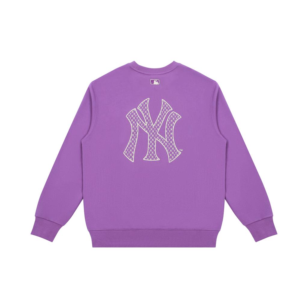 New MLB Old Flower Sweatshirts Unisex Purple 3AMTM0114-50LDD
